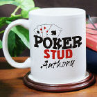 Custom Printed Poker Stud Coffee Mug